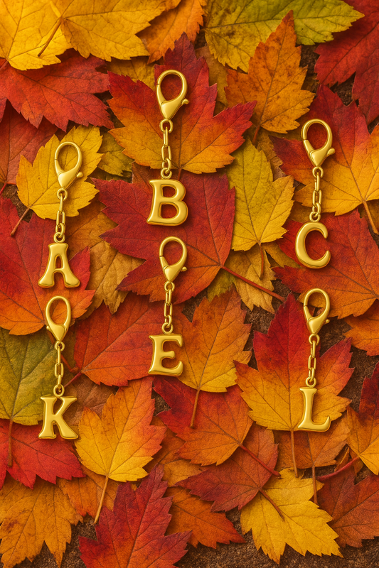 Golden Vybe Letters Charm