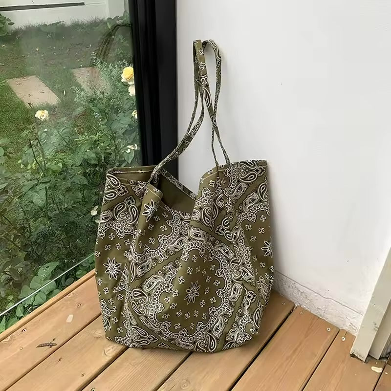 Boho Bandana Tote Bag